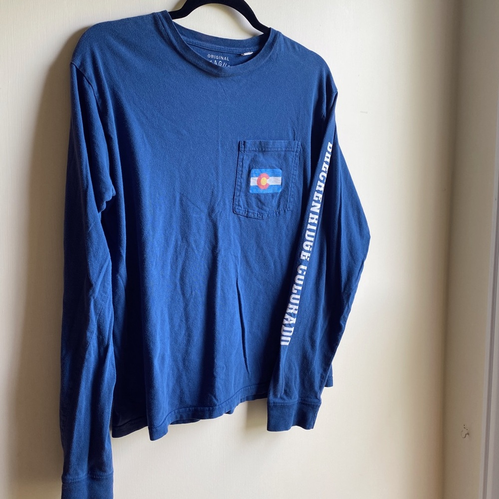 🦋 Colorado Long Sleeve Navy Pocket Tee - Picture 7 of 7